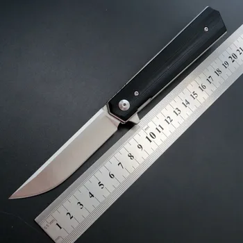 

BJL Pocket Folding Knife 9Cr18Mov Steel Blade + G10 Handle Outdoor Hunting Camping Fruit Knife EDC Tool Camping Knife EF56