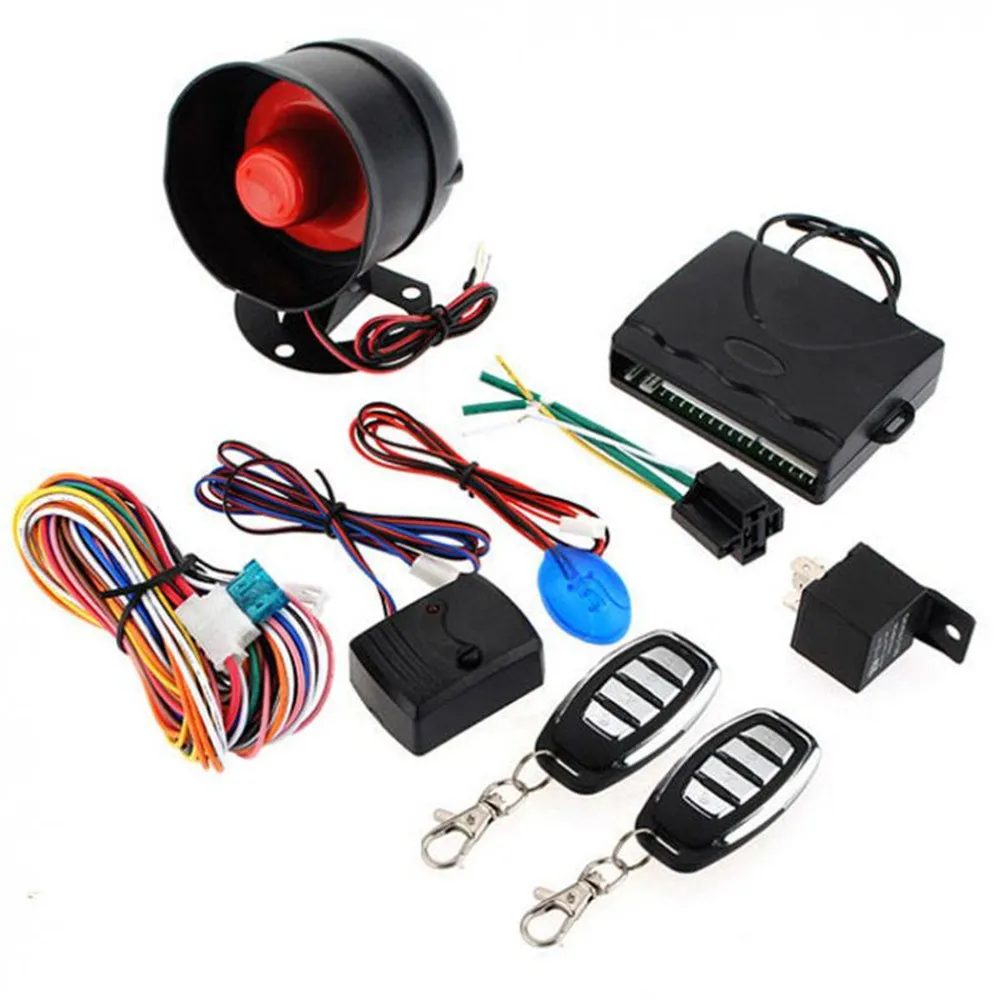 

Brand New Car Alarm Security System Keyless Entry Siren 2 Remote Control