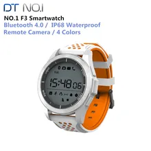 NO.1 F3 Bluetooth 4.0 IP68 Waterproof Sports Smart Watch Remote Camera Outdoor Mode Fitness Tracker Reminder Wearable Devices