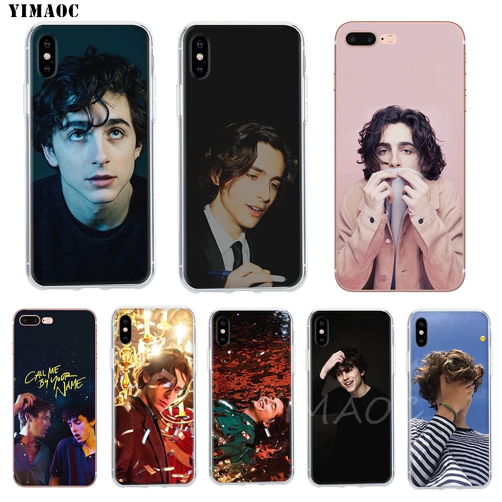 Мягкий чехол YIMAOC Timothee силиконовый из ТПУ для iPhone 8 7 6 6S Plus 5 SE X XR XS 11 Pro Max |