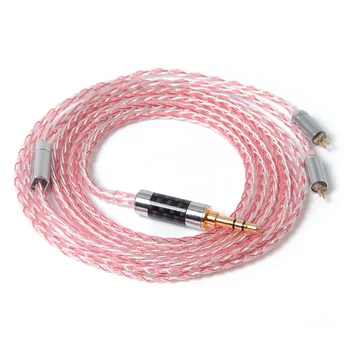 

NICEHCK MMCX/2Pin Connector 3.5/2.5/4.4mm Balanced 8 Core Silver Copper Mixed Cable For ZS10 AS10 TFZ NICEHCK M6/DT300/DT500/HK6