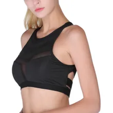 Женский спортивный бюстгальтер для йоги, тренировочный топ, стрейчевое нижнее белье, спортивный бюстгальтер со спинкой-Борцовкой