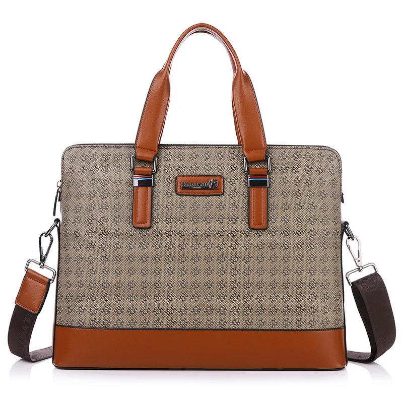 

BERAGHINI 2018 New Fashion Men Briefcase PU Leather Men Bags Business Brand Male Briefcases Handbags Crossbody Male Bag
