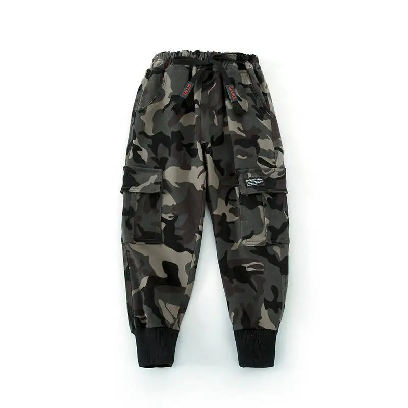

INS hot Boys trousers 3-13 years old Camouflage Fashion leisure sports pants children's single cotton pants children's clothing