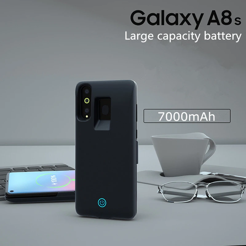 2019 Ultra Slim Fast Charger Battery Cover for Samsung Galaxy A8s Charging Case 7000mAh Portable Power Bank Pack Battery Case 2019 Ultra Slim Fast Charger Battery Cover for Samsung Galaxy A8s Charging Case 7000mAh Portable Power Bank Pack Battery Case