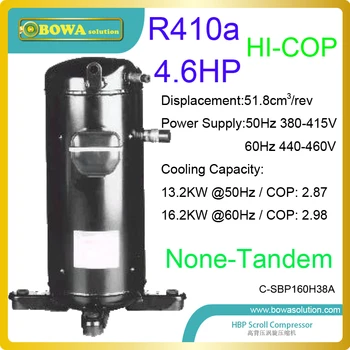 

4.6HP R410a hermetic scroll compressors is high coefficiency, smaller volume and Environmentally friendly