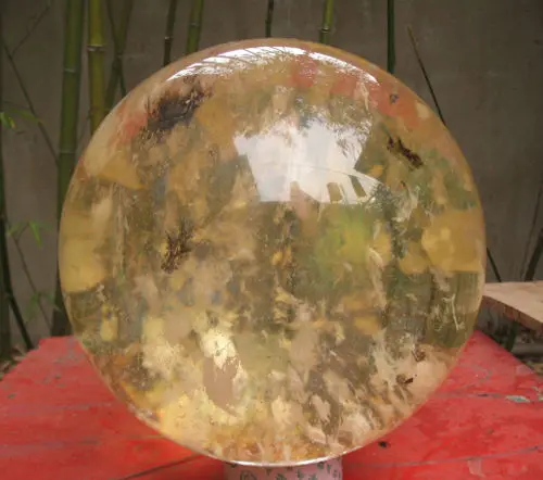 

WW 04636 crystal Cherry CITRINE pretty sphere BALL