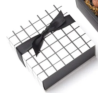5 шт черно-белые решетки ящика типа коробки сладкий ящик свадебное оформление коробки конфеты коробка День рождения подарок коробка - Цвет: Флуоресцентный желтый
