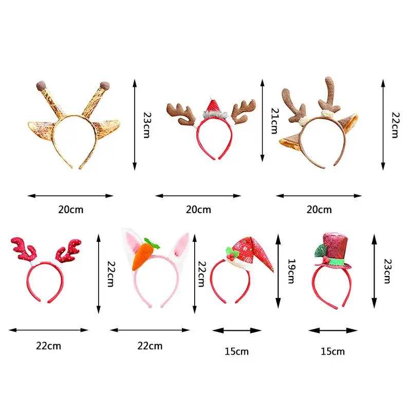 Рождественские повязки на голову вечерние принадлежности повязка на голову Подарки Рождественская повязка на голову Рождественская шапка в подарок