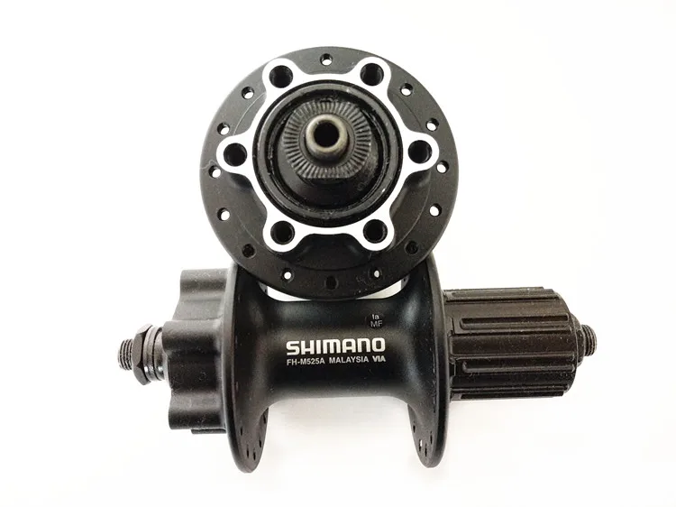 SHIMANO DEORE M525 32-отверстие quick release колеса велосипеда из алюминиевого сплава части велосипеда велосипедный дисковый тормоз подшипник 1 пара 6 винтов