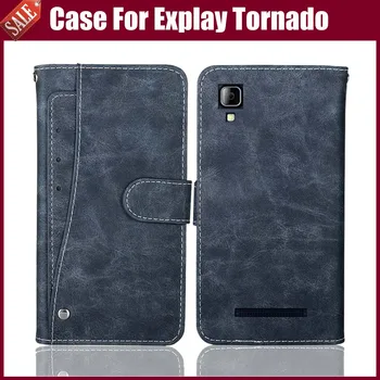 

Hot Sale! Explay Tornado Case High Quality Flip Leather Phone Case Protective Cover For Explay Tornado Case With Card Slots