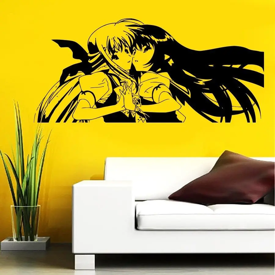 WALL VIINYL STICKER DECAL ART MURAL ANIME MANGA TWO SEXY GIRLSin Wall
