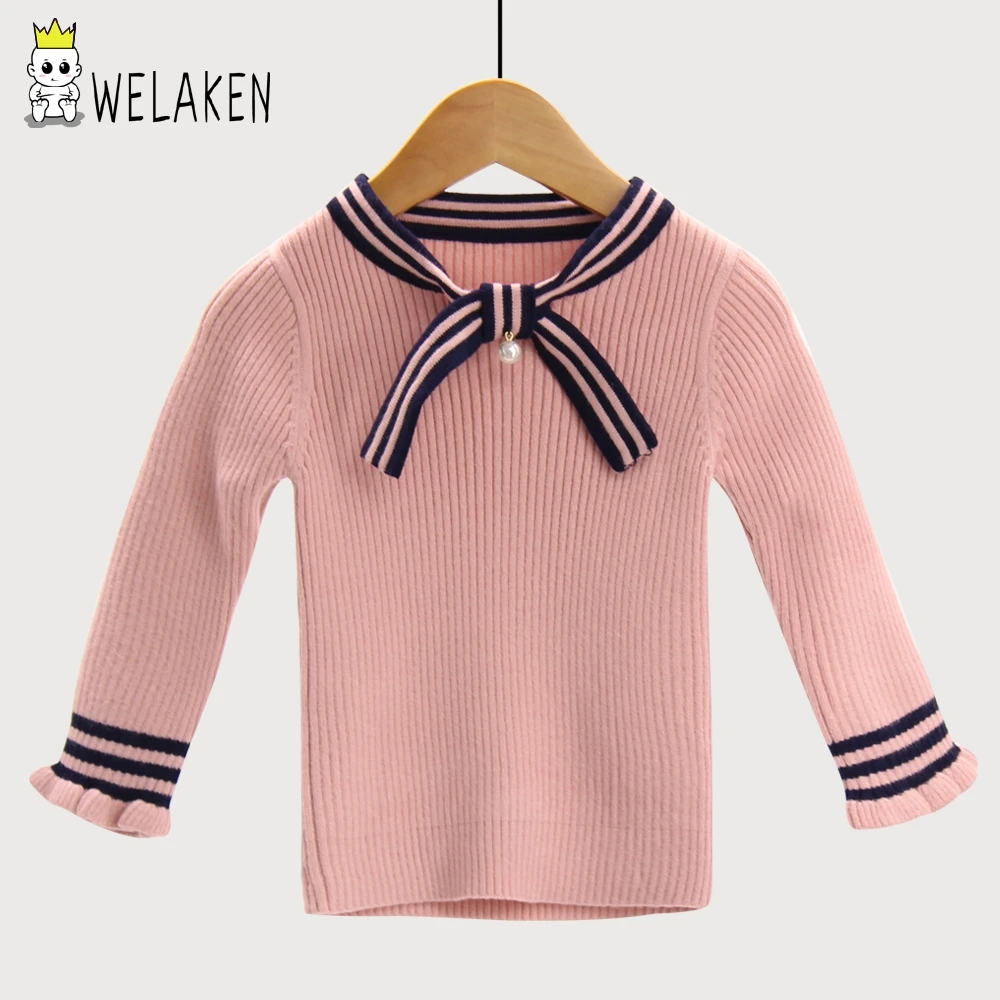 WeLaken/ новая модная одежда для маленьких девочек свитер для девочек с рисунком единорога детская одежда с длинными рукавами Детский кардиган - Цвет: K02139Pink