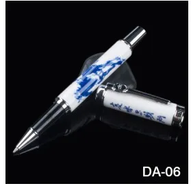 Расширенный Jinhao 950 шариковая ручка синий и белый фарфор Дракон настоящая керамика - Цвет: 08