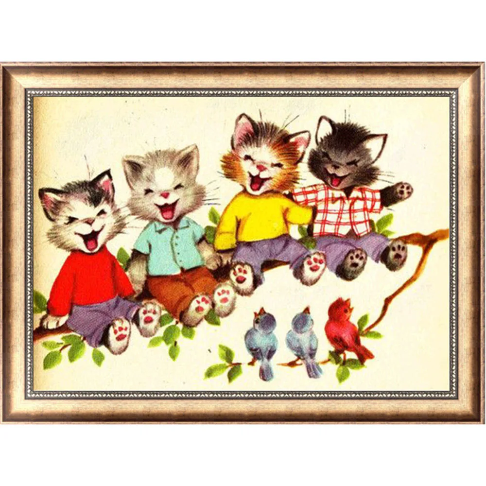 5D-DIY-diamond-inset-diamond-embroidery-bedroom-cartoon-animal-lovely-cat-spot-diamond-color-diamond-cross