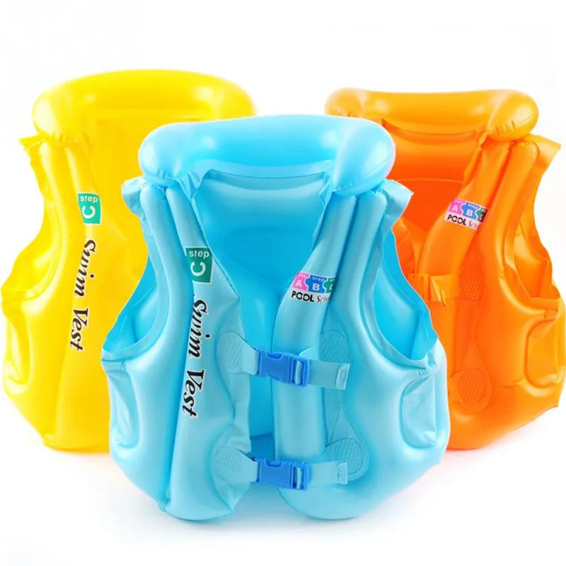 

Kids Inflatable Swim Vest Life Adjustable Baby Inflatable Pool Float Life Vest Jacket Swimsuit Children Swimming Safety Vests