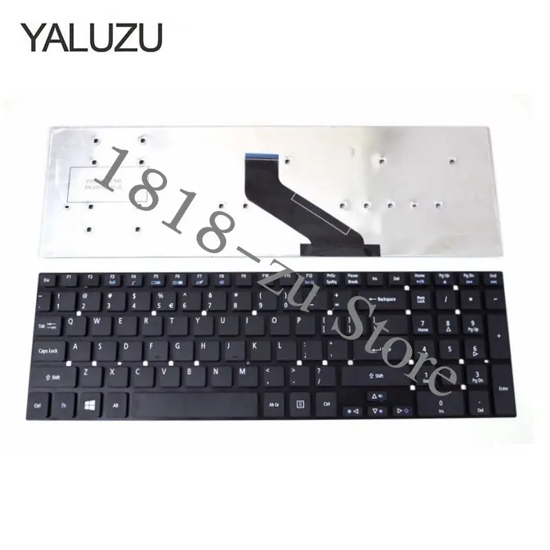 

YALUZU US English Keyboard No Frame for Acer Aspire E15 E5-571P-363N E1-510P-2671