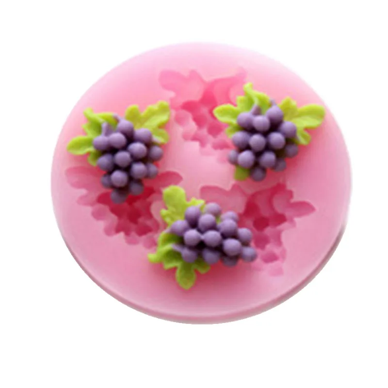 

3D Mini Grape Shape Silicone Fondant Mold Chocolate Cake Decorating Mould Sugar Art Baking Tools