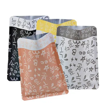 

Wholesale 100pcs/lot Small Facial Masks Heat Sealing Bags Coffee Powder Flour Jams Open Top Matte Aluminum Foil Packaging Bags