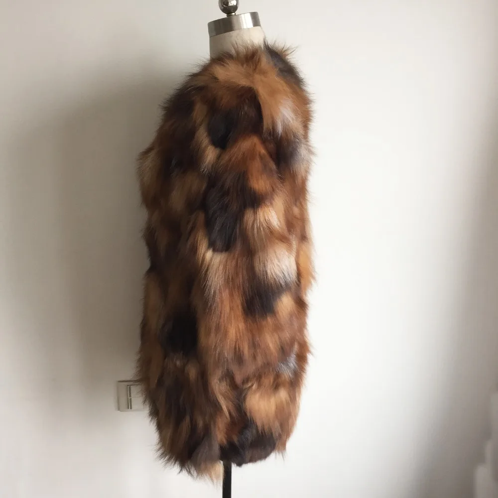 Conception Spécial Luxury 100Pure Fourrure Manteau Femmes Naturel Veste Renard Véritable De Longue Classique Tfp748 Real kZiPTwXuOl
