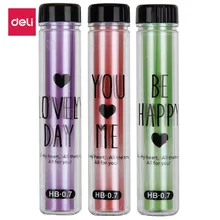 Deli грифель для механического карандаша 0,5 мм 0,7 мм автоматическое HB карандаш ведущий ученический карандаш для эскизов заправка канцелярские принадлежности