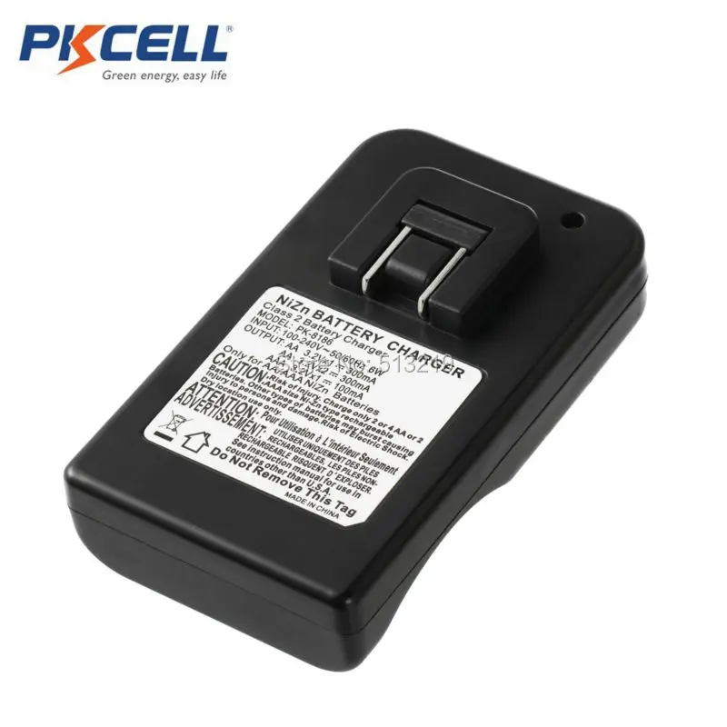 PKCELL 1,6 v NIZN AA/AAA зарядное устройство 8186 светодиодный индикатор быстрой зарядки AA/AAA батареи NI-ZN зарядное устройство EU/US