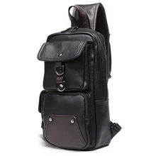 Роскошная брендовая кожаная нагрудная сумка, мужская сумка-мессенджер, повседневная сумка-слинг через плечо для мужчин, сумка на одно плечо, винтажная Мужская нагрудная сумка