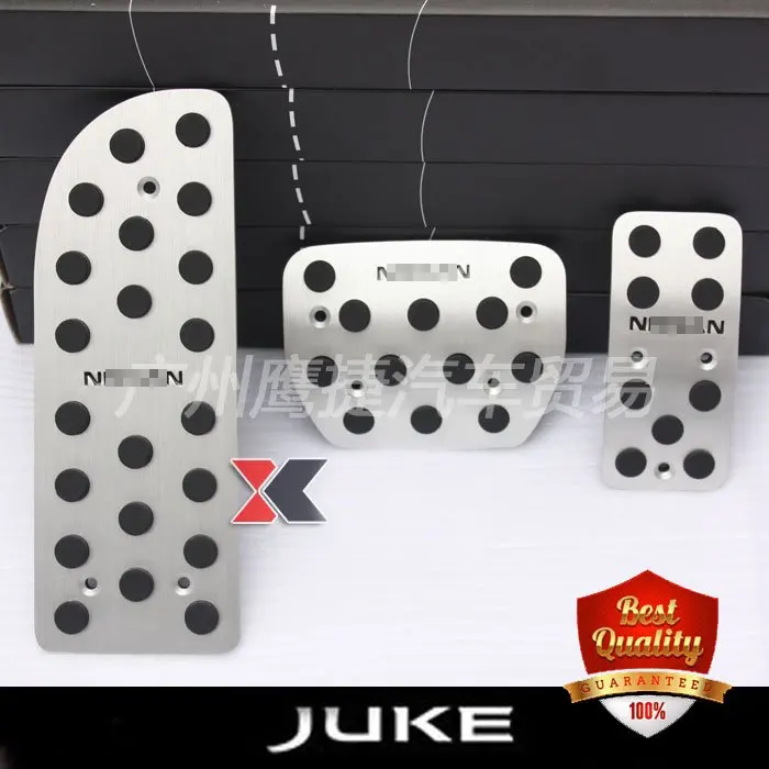

Aluminum Alloy Car Pedal Auto Foot Pedals For JUKE 2010-2018 Automatic Transmission AT Car Foot Pedals