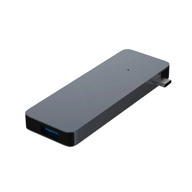 

Gray Usb Hub Multi Function USB 3.0 Splitter Hub Adapter Support 4K HDMI/Gigabit LAN For MacBook Air For MacBook Pro