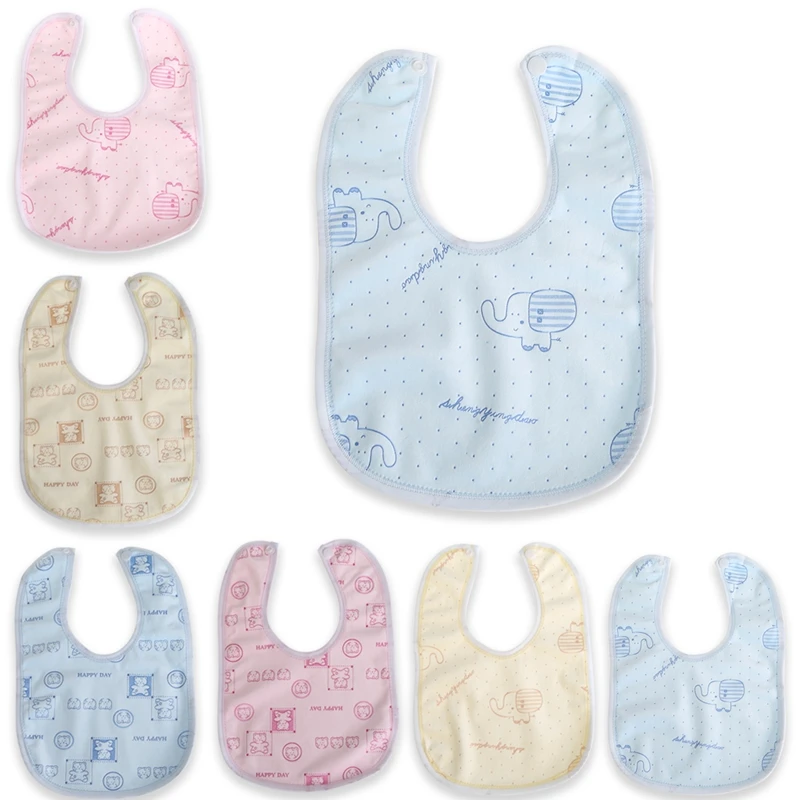

Random Style Baby Bib Velvet Waterproof Baby Care Feeding Printing Bibs Towel New