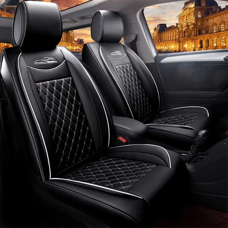 

New Leather Car seat covers universal auto seat protector mat for ssangyong ssang yong korando kyron rexton Interior accessories