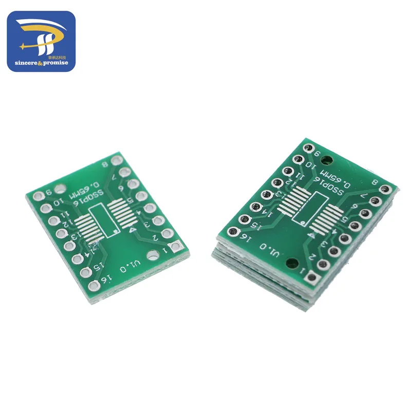 10 шт. SOP16 SSOP16 TSSOP16 to DIP Pinboard SMD для DIP-16 адаптер 0,65 мм/1,27 мм до 2,54 мм DIP Pin Шаг печатной платы конвертер Socke