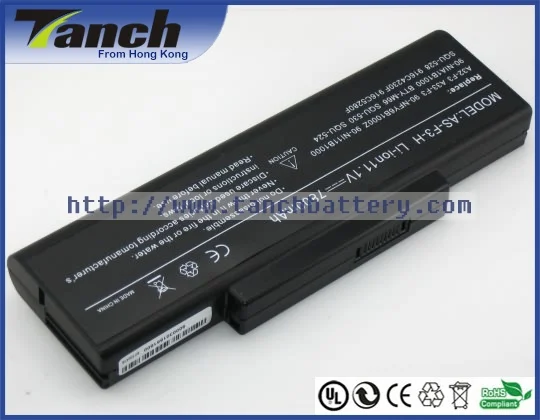 

A32-F3 Laptop batteries for ASUS S96 F3H BTY-M67 F3M F3Sr F2J F3Jr M660NBAT-6 A9Rp M51 M51Sn F3SG 11.1V 9 cell