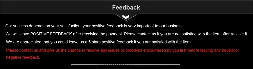 Feedback