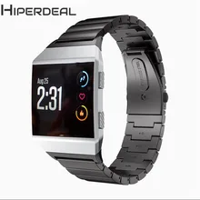 HIPERDEAL Replacement 135-210mm Stainless Steel Metal Classic Version Watch Strap For Fitbit Ionic Watch Smart Accessory SE27a