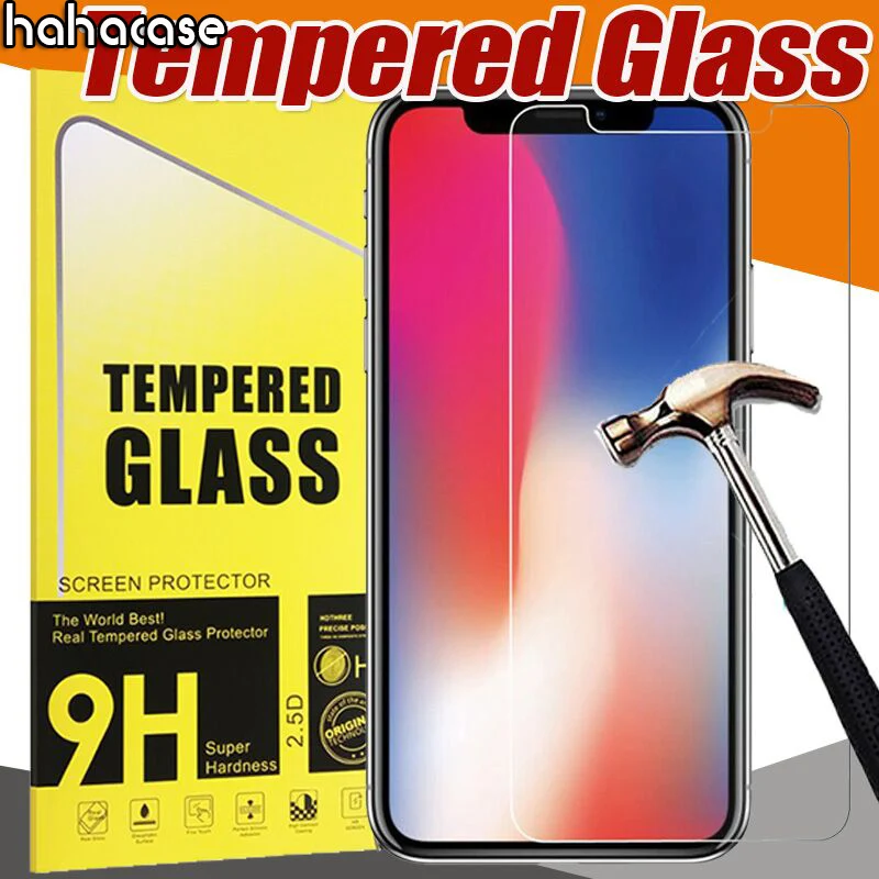 

10pcs 2.5D Tempered Glass 9H Premium For iPhone 11 Pro Max XS XR X 8 7 6 6S Plus HD Screen Protector Film Guard With Package