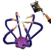 Électricien bras flexibles à souder troisième main aidant carte PCB IC artisanat soudage RC modèle avion Station bricolage outil à main réparation(China)