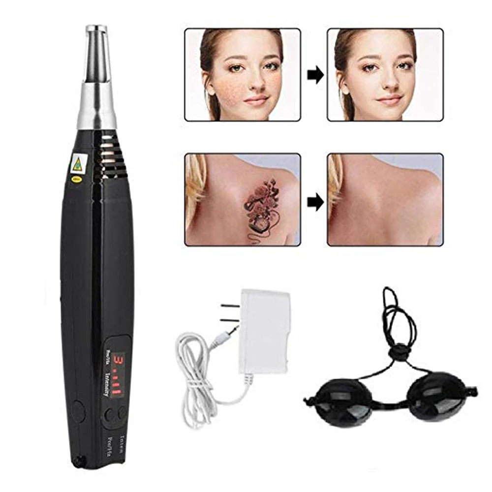 

Picosecond Tattoo Removal Pen Scar Removal Machine Professional Red Light Blue Ray Melanin Diluting Beauty Device Skin Care Tool