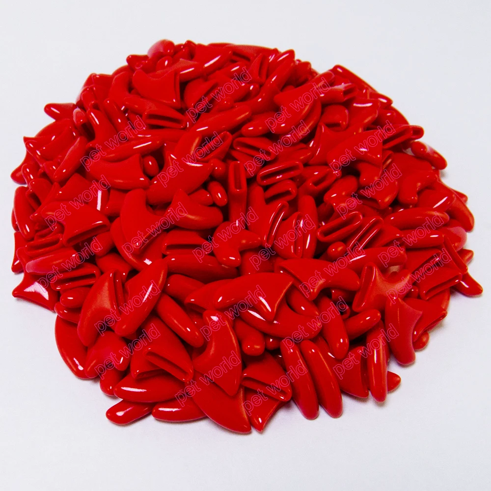 200 pcs/lot Pet  Cat Finger Grooming Floor Protect  Cat Nail Caps Claw Control Soft Paw Caps XS,S ,M,L 6