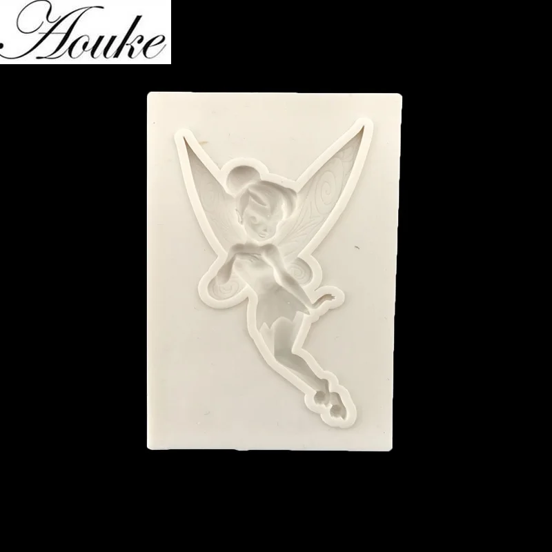 3D Flower Fairy Silicone Mold Kitchen DIY Cake Baking Decorations Fudge Dessert Cookie Chocolate Moulds Plaster Clay Tools silicone mold cake decorating tools
