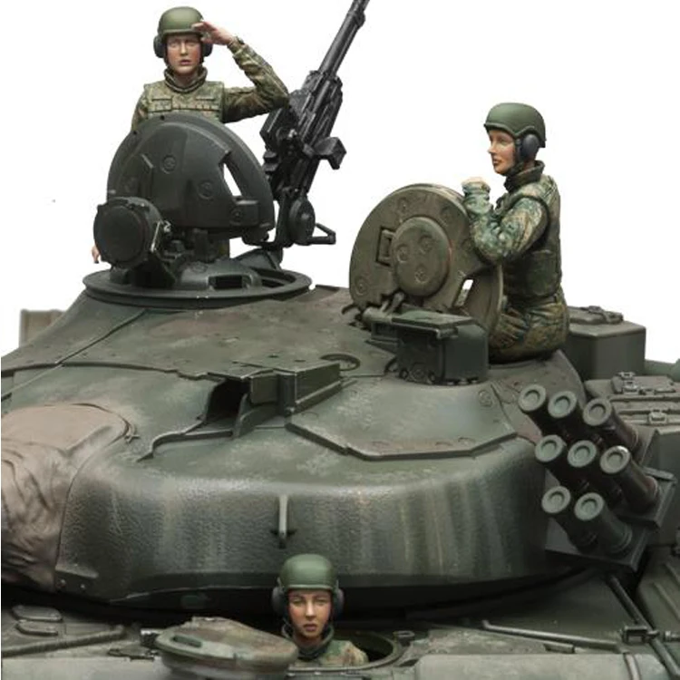 1/16 масштаб resin смола фигура Россия Женский Танк crew 3 коллекция фигурок
