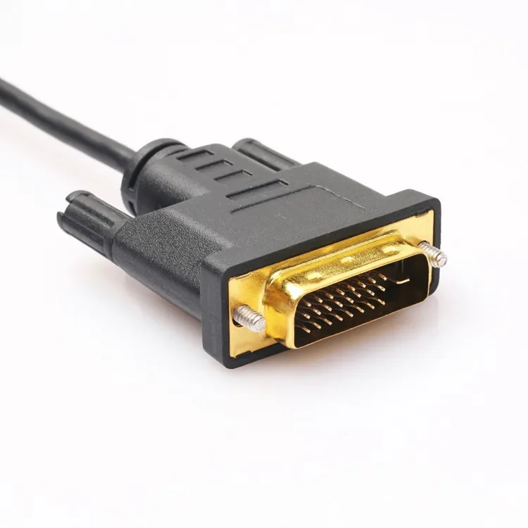 Позолоченные Slim HDMI штекерным DVI-D(24+ 1Pin) мужской кабель Single Link 1 м 1,8 м 3 м 5 м для ЖК-дисплей DVD HDTV