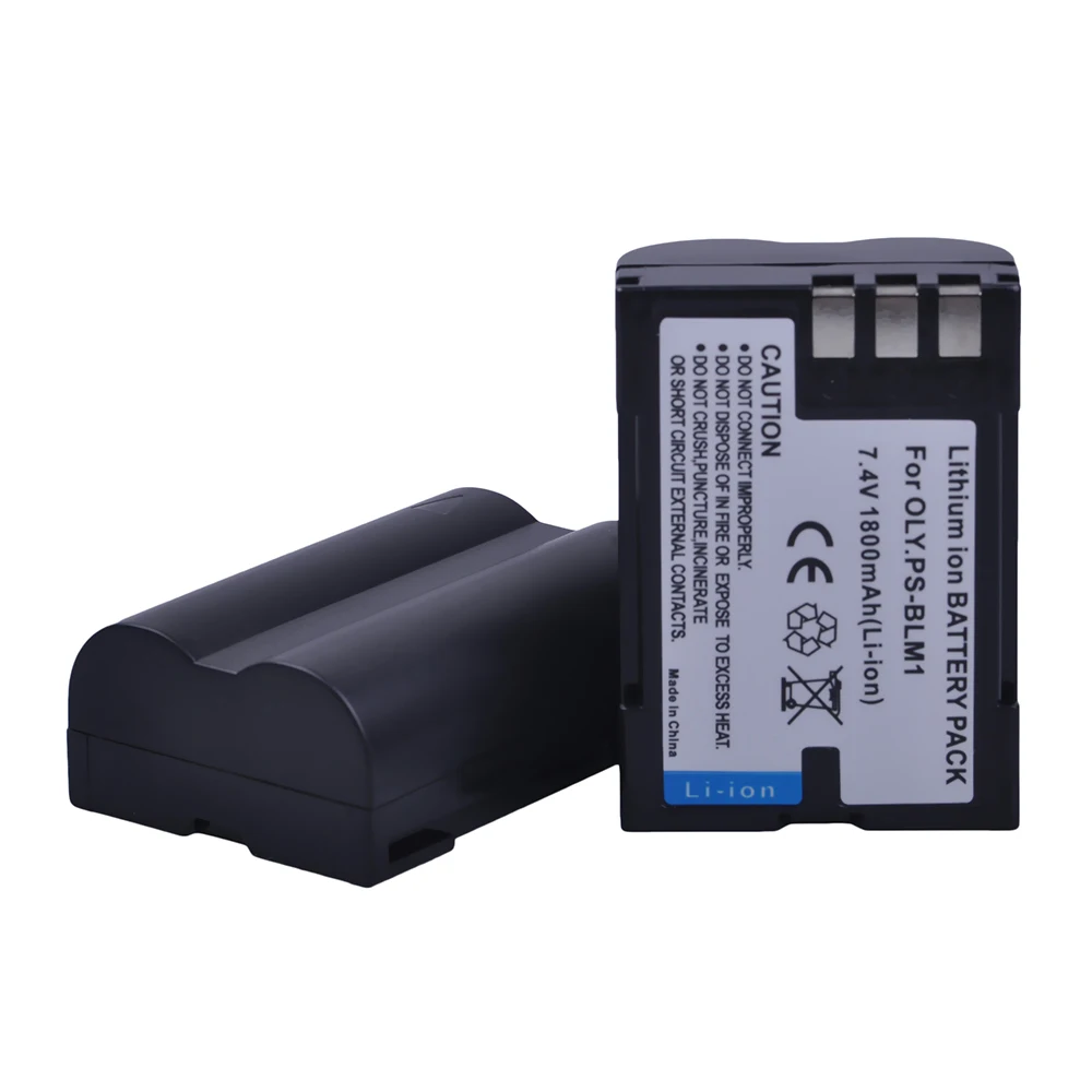 Tectra 2 шт. 1800 мА/ч флейта USB для фотоаппарата BLM1 литий ионный аккумулятор + зарядное