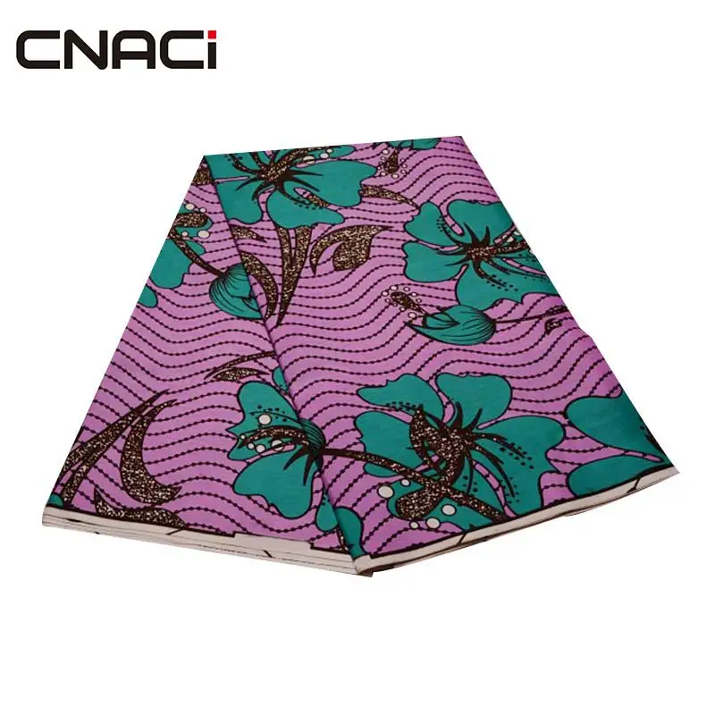 

CNACI Veritable Wax Hollandais Guaranteed Real Dutch Wax Hot Sale New Products Ankara Fabric African Real Wax Print Fabric 6 Yds