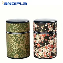 Винтаж в японском стиле керамические контейнеры для чая портативная дорожная чайная канистра для хранения цветочных чайных бутылок сахарная соль пищевые баночки домашний декор