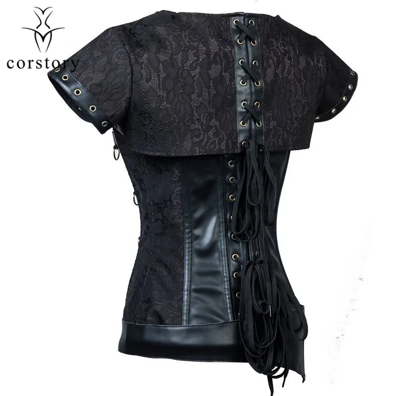 Corstory-Black-Leather-Steel-Boned-Overbust-Corset-Jacket-Waist-Trainer-Steel-Boned-Gothic-Plus-Size-6XL (4)