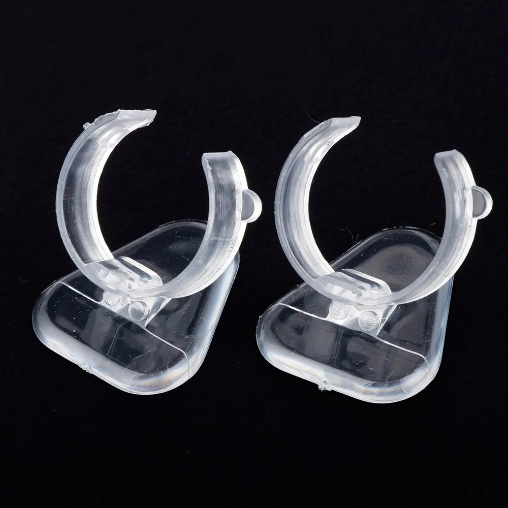 New 5pcs/lot Transparent Plastic Ring Holder Ring Display Jewelry Stand High Quality Clear Ring