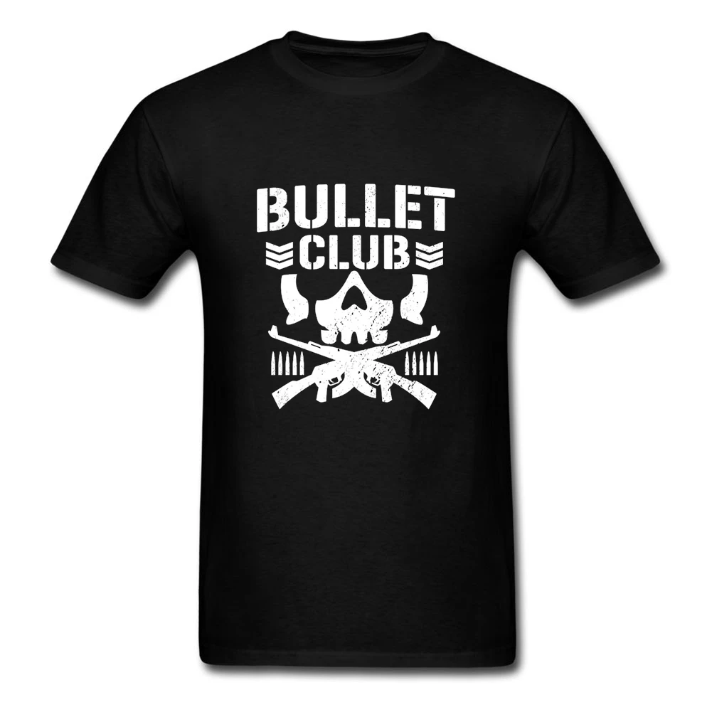 Bullet Club Male T Shirts Crew Neck Summer Brand Clothing For Teen