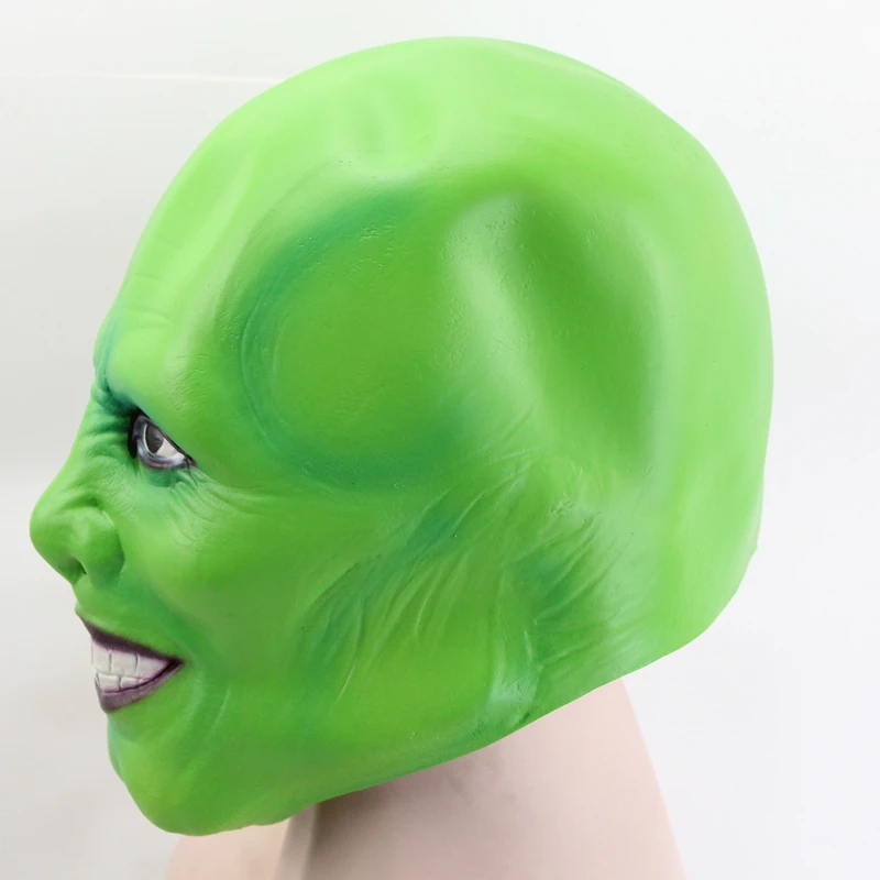 GNHYLL Хэллоуин де Джима Карри фильмы Masker Косплей Groen Kostuum Volwassen маскарадный костюм