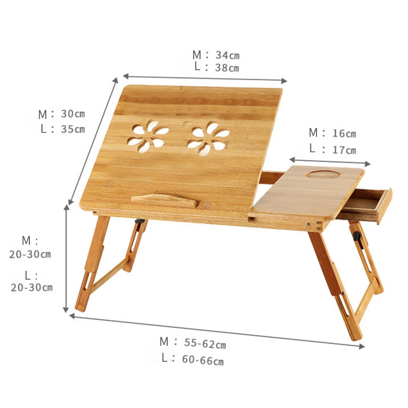 SUFEILE деревянный стол для ноутбука портативный бамбуковый компьютерный стол складной офисный стол простой M/L ленивая кровать для ноутбука tabl D50